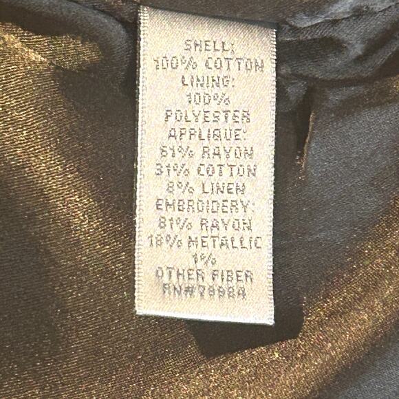 CHICO'S Beaded EMBROIDERED JACKET SZ 3
Red/Orange fully lined cotton - Picture 7 of 8